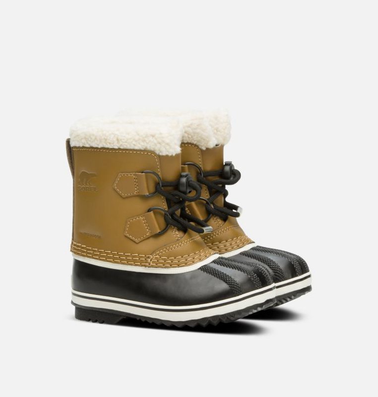 Kids Snow Boots Brown/Black - Sorel Childrens Yoot Pac™ TP - 327640-TBL